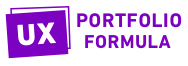 Purple logo for UX Portfolio Formula